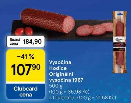 Vysočina Hodice Originální vysočina 1967, 500 g