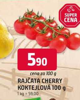 RAJČATA CHERRY KOKTEJLOVÁ 100 g