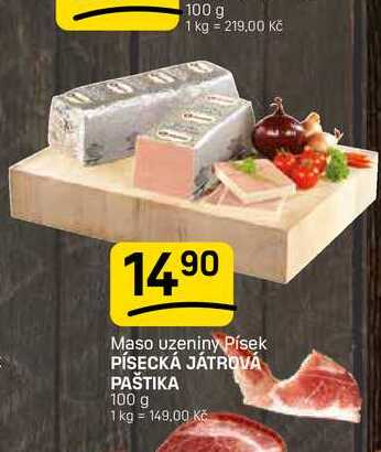 PÍSECKÁ JÁTROVÁ PAŠTIKA 100 g 