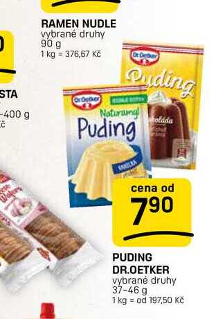 PUDING DR.OETKER vybrané druhy 37-46 g 