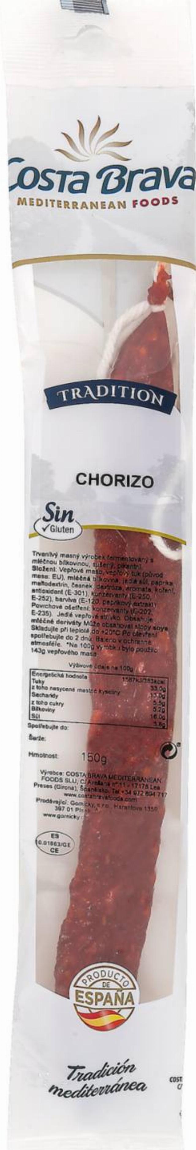 Costa Brava Klobása Chorizo