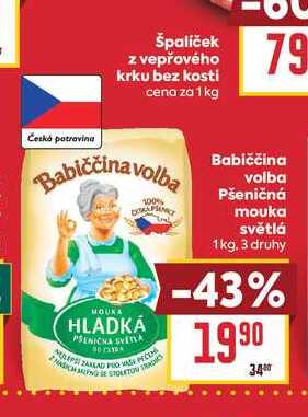 Babiččina volba Pšeničná mouka světlá 1 kg