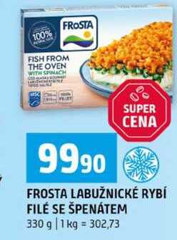 FROSTA LABUŽNICKÉ RYBÍ FILÉ SE ŠPENÁTEM 330 g 