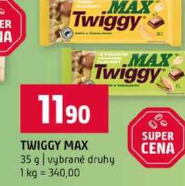 TWIGGY MAX 35 g vybrané druhy