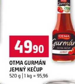 OTMA GURMÁN JEMNÝ KEČUP 520 g