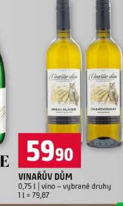 VINAŘŮV DŮM 0,75l vino vybrané druhy 