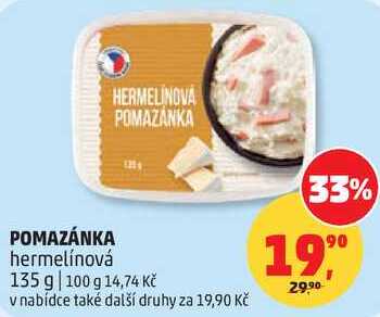 POMAZÁNKA hermelínová, 135 g