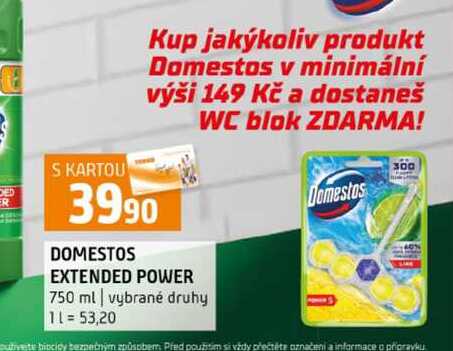 DOMESTOS EXTENDED POWER 750 ml vybrané druhy