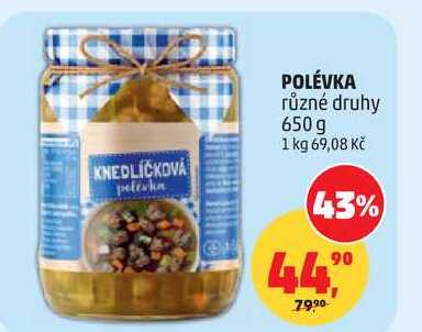 POLÉVKA různé druhy, 650 g