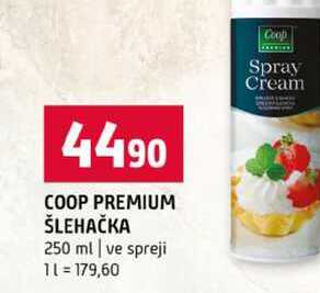 COOP PREMIUM ŠLEHAČKA 250 ml ve spreji 