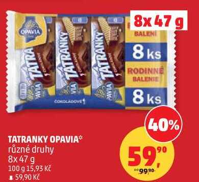 OPAVIA TATRANKY, 8x47 g