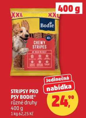 STRIPSY PRO PSY BODIE různé druhy, 400 g