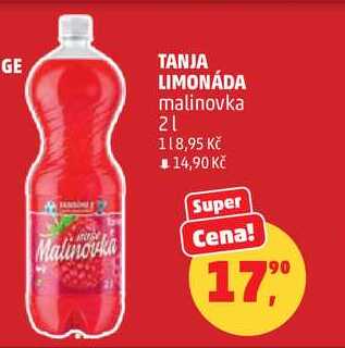 TANJA LIMONÁDA malinovka, 2 l 