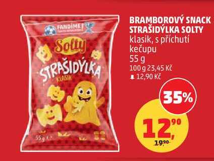 BRAMBOROVÝ SNACK STRAŠIDÝLKA SOLTY klasik, 55 g