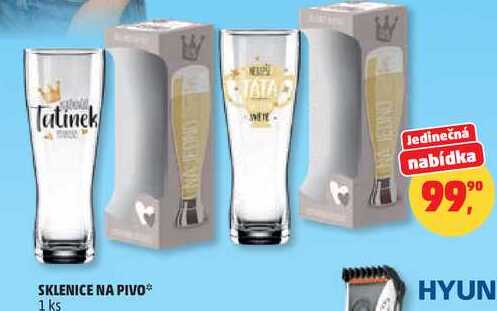 SKLENICE NA PIVO, 1 ks   