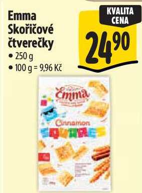 Emma Skořičové čtverečky, 250 g