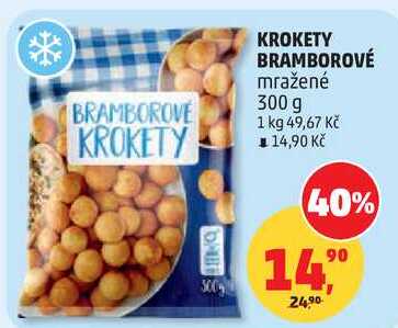 KROKETY BRAMBOROVÉ mražené, 300 g