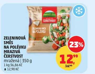 ZELENINOVÁ SMĚS NA POLÉVKU MRAZIVÁ ČERSTVOST mražená, 350 g 