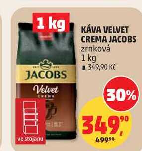 VELVET CREMA JACOBS zrnková, 1 kg
