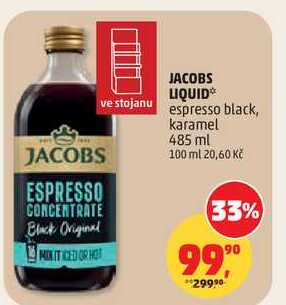 JACOBS LIQUID espresso black, karamel, 485 ml  