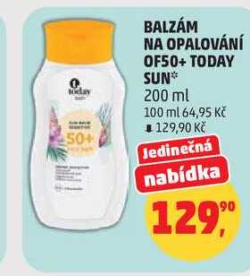 BALZÁM NA OPALOVÁNÍ OF50+ TODAY SUN, 200 ml