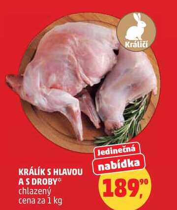 KRÁLÍK S HLAVOU A S DROBY chlazený, 1 kg