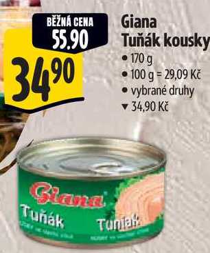 Giana Tuňák kousky, 170 g 