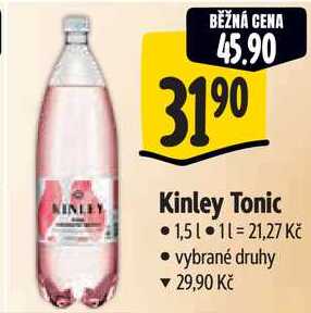 Kinley Tonic, 1,5 l