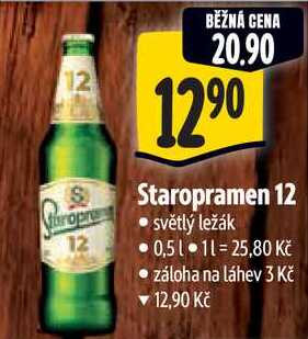 Staropramen 12, 0,5 l