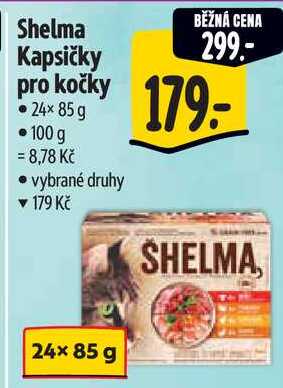 Shelma Kapsičky pro kočky, 24x 85 g