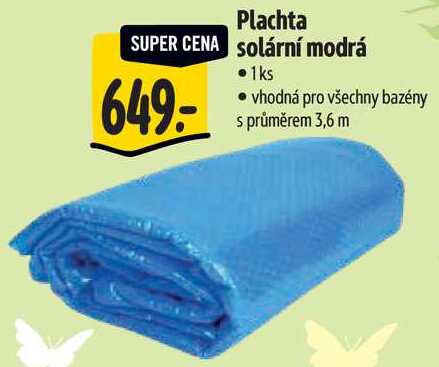 Plachta solární modrá