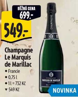 Champagne Le Marquis de Marillac, 0,75 l