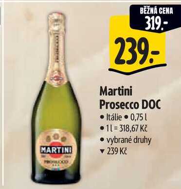 Martini Prosecco DOC, 0,75 l