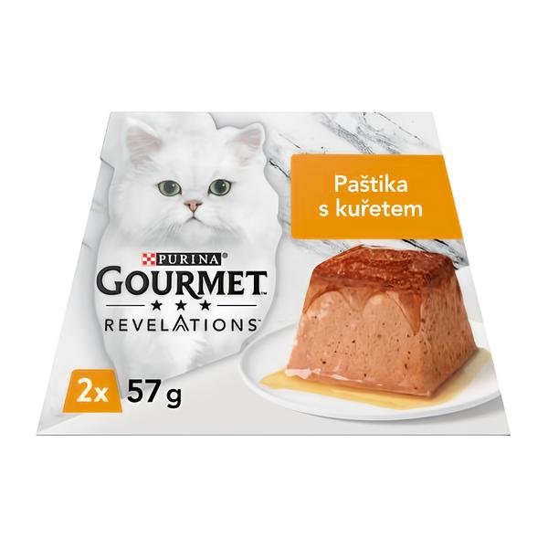 Gourmet Revelations pro kočky kuře, paštika v omáčce 2x57g