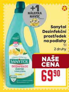 Sanytol Dezinfekční prostředek na podlahy 1l