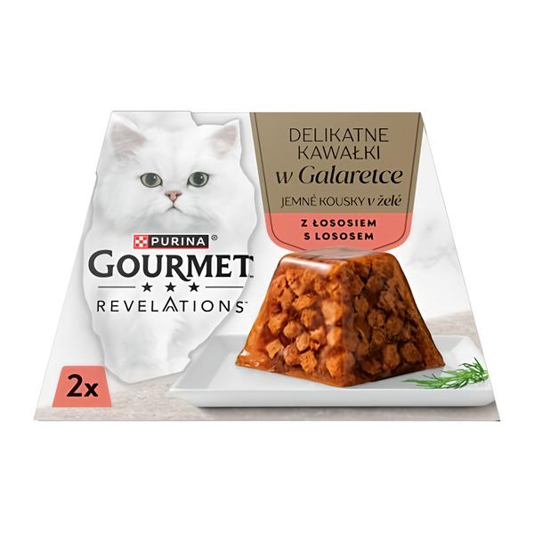 Gourmet Revelations kousky s lososem v želé 2x57g