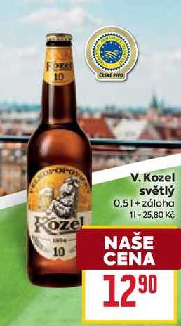 V. Kozel světlý 0,5l