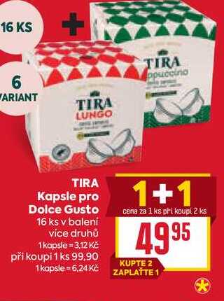 TIRA Kapsle pro Dolce Gusto 16 ks 
