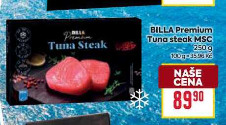 BILLA Premium Tuna steak MSC 250g