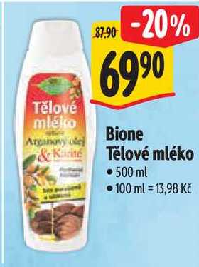 Bione Tělové mléko, 500 ml