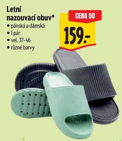 Letní nazouvací obuv