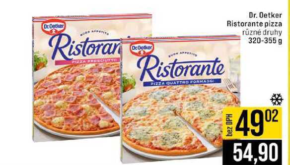 Dr. Oetker Ristorante pizza různé druhy 320-355 g