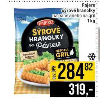 Pajero sýrové hranolky napánev nebo na gril 1kg 