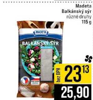 Madeta Balkánský sýr různé druhy 115 g