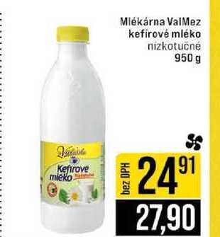 Mlékárna ValMez kefírové mléko nizkotučné 950 g 