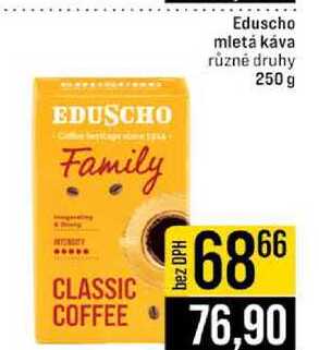 Eduscho mletá káva různé druhy 250 g