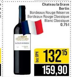 Chateau la Grave Bertin Bordeaux Rouge Réserve Bordeaux Rouge Classique Blanc Classique 0.75l