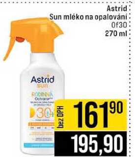 Astrid Sun mléko na opalování Of30 270 ml