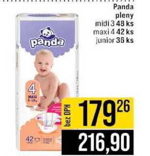 Panda pleny midi 3 48 ks maxi 4 42 ks junior 35 ks