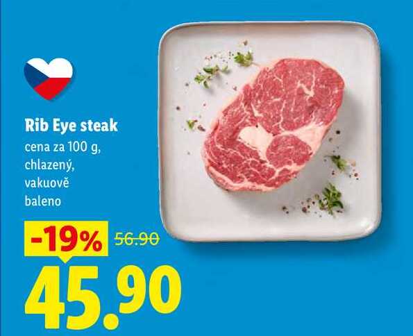 Rib Eye steak, cena za 100 g